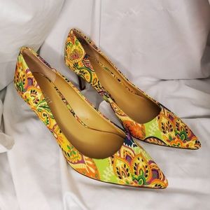 Nine West Floral Heels 7.5